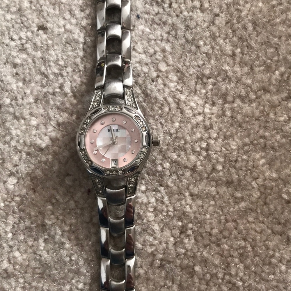 Ladies Relic silver watch